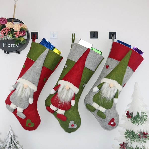 

503ttree gift christmas ornament socks xmas stocking candy bag home party decorative items shop shopwindow decorations