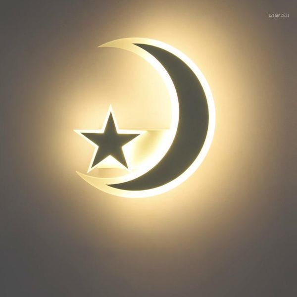 

children's room wall lamp bedroom bedside lamp creative personality modern cartoon moon boy girl wall hanging lm41616571