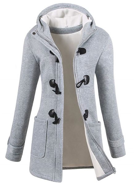 

winter mode in the wool mixed with women classic peacecoat, Black