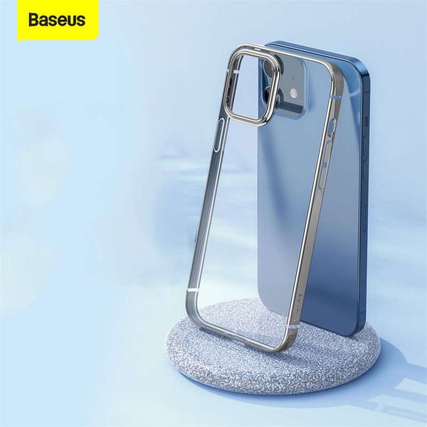 

телефон baseus mini прозрачная назад для iphone 12 pro max soft tpu крышка coque coque shell