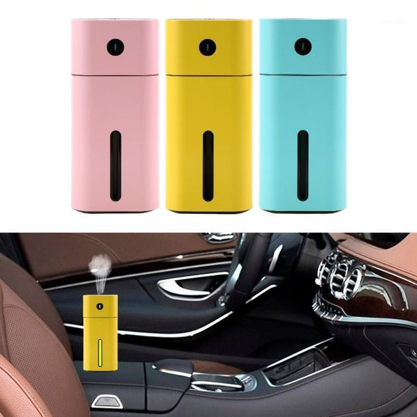 

car perfume aroma essential oil diffuser mini ultrasonic square humidifier led night light usb car air purifier auto accessories1
