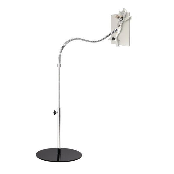 

floor anti-theft tablet display stand menu holder 360 rotation aluminum with lock and key for ipad air/ mini