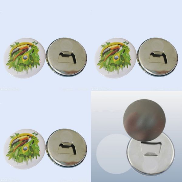 

metal sublimation blank magnetic badge 58mm thermal transfer printing tinplate fashion refrigerator magnet bottle opener 0 9dc j2