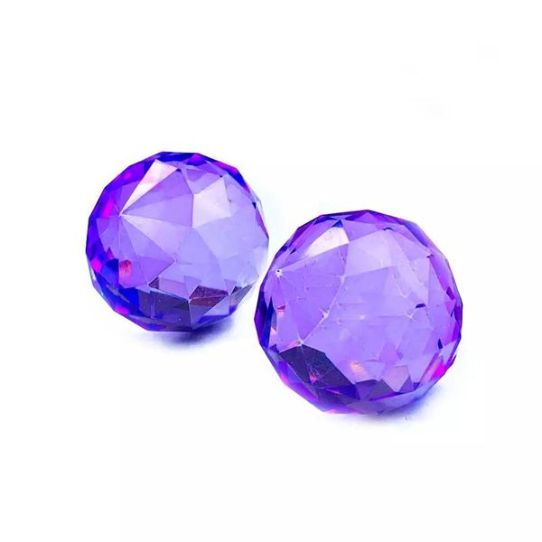 

1pc 30mm purple crystal prism glass crystal ball chandelier parts lighting accessories shinning suncatcher wedding home decor h bbyauk