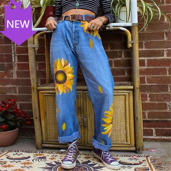 

winter ladies denim trousers retro streetwear boyfriends woman jeans jeans for women loose pant 2020 autumn, Blue