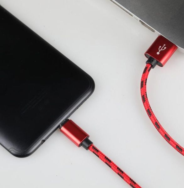 3 M / 10ft USB USB C Kablo Veri Sync Şarj Mikro USB Kablosu Android Cep Telefonu için Paket 2021