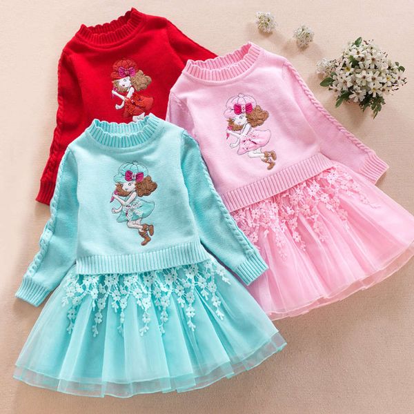 

cotton 2020 drs winter sweater new girls' middle school body plush thickened children's skirt o2d9wx3a, Red;yellow