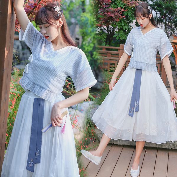 

hanfu women's clothing, hanfu, qibao, long sleeve, short sleeve, hanfu, chinese exotic clothing, Red