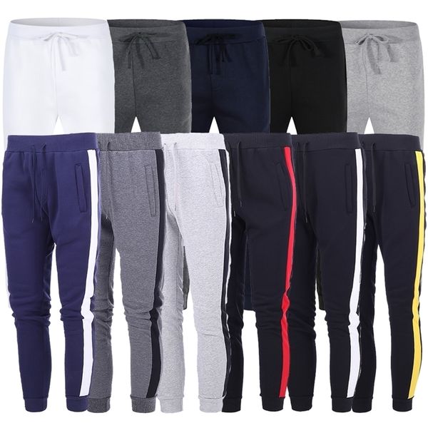 

men's casual pants winter sporting workout fitness pants men casual joggers trousers cargo sweatpants new male track sportswear lj20121, Black