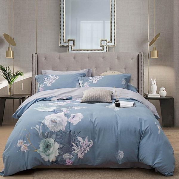 

bedding sets svetanya sanding cotton set printed thick linens sheet pillowcase duvet cover