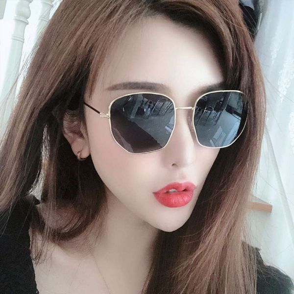 

red sunglasses 2020 net new fashion women's sunglasses anti ultraviolet eye glasses, White;black