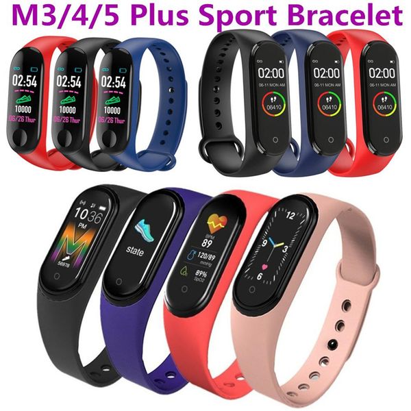

running pedometer m3 plus smart band blood pressure monitor heart rate fitness tracker m5 smart bracelet step counter m4 smart wristbands