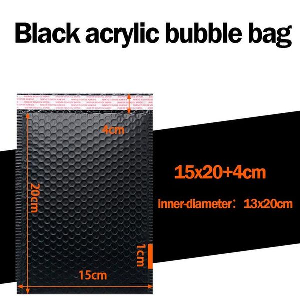 

50pcs bubble mailers for gifting padded mailing envelopes lined poly mailer self seal black pink colors packaging shipping wmtkic