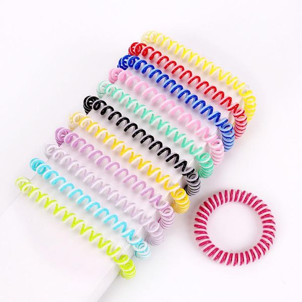 

double strip fashion cute candy color hair jewelry headbands telephone line hair rope for women hair band wmthlt bdegarden, Silver