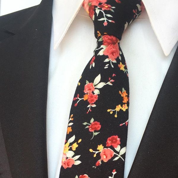 

neck ties cotton men's floral print for men necktie narrow skinny cravate flower neckties corbatas, Blue;purple