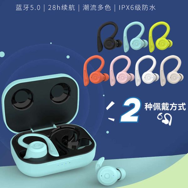 

ear new hanging tws sports bluetooth waterproof earplug wirels music stereo headset