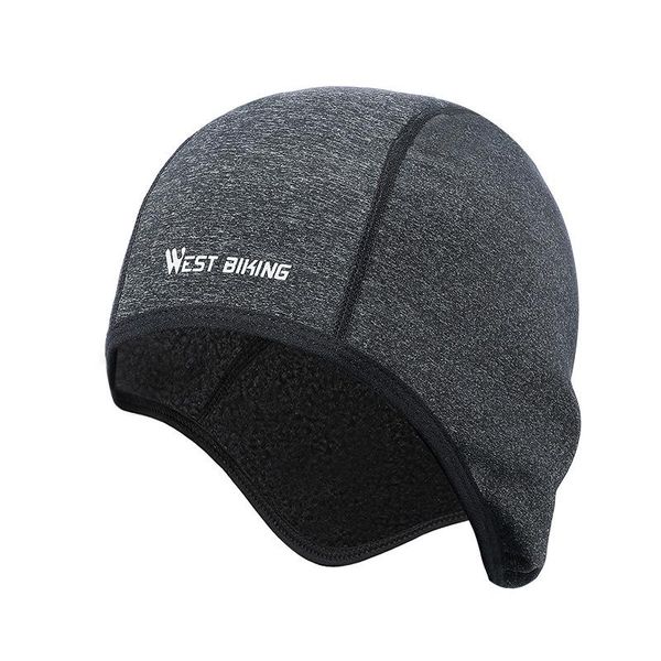 

cycling caps & masks west biking bicycle winter windproof warm bike hats for men women outdoor running skiing sport, Black