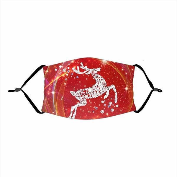 

printed dhl ship fashion kids deer xmas face masks anti dust snowflake christmas mouth washable reusable with filter fy4