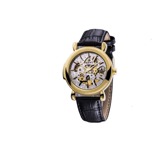 

fashion men's waterproof trend automatic imitation tourbillon double hollow men's mechanical watch7i4u, Slivery;brown