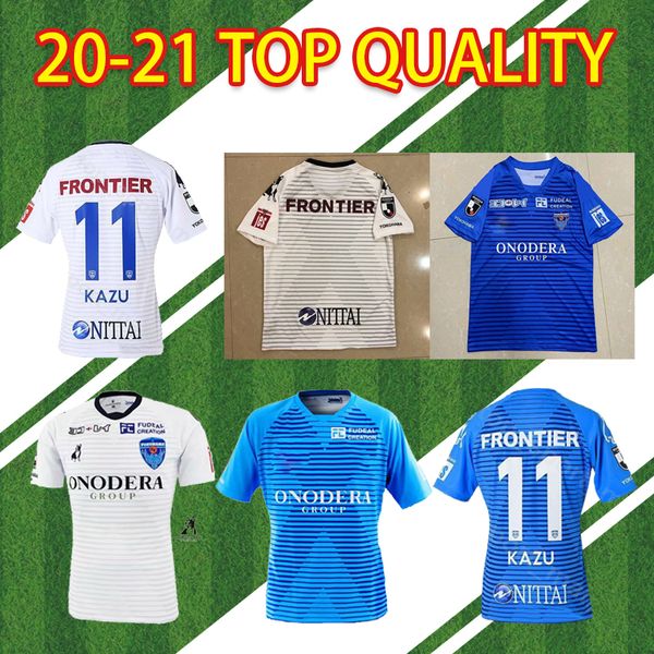 

2020 2021 yokohama fc soccer jersey maillots de foot kazu football shirt thailand man + kids kit soccer uniform, Black;yellow