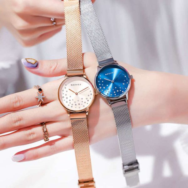 

lady women's voice watch tiktok, red watches, fashionable, small, fresh, fashionable, waterproof, temperament, women's watch, Slivery;brown