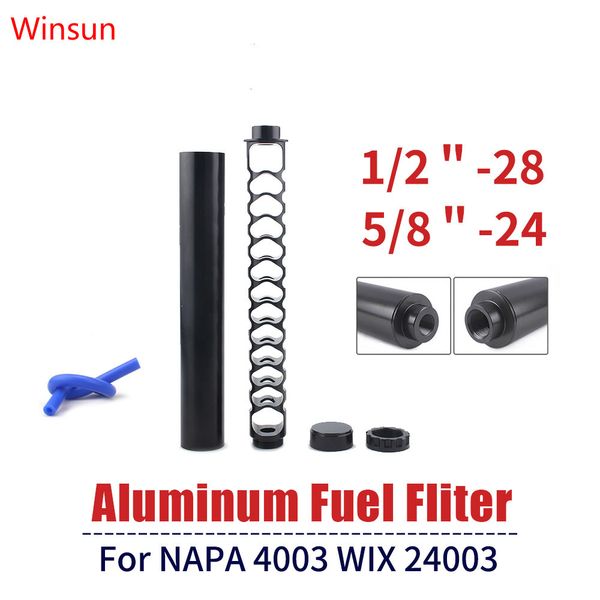 

fuel filter solvent trap 6 inch 10 inch 1/2-28 5/8-24 single core car fuel filter for napa 4003 wix 24003 fuel trapsolvent filters rs-ofi043