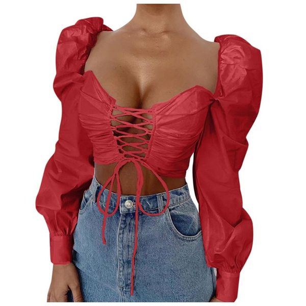 

feitong vintage black red corean blouses sexy v-образные шеи рубашки femme летние тонкие урожай топы женщины слуйный рукав roupas feminina, White