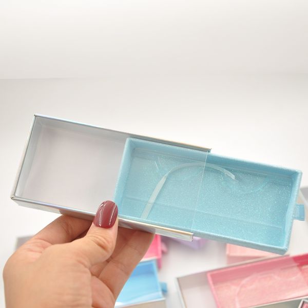 

оптовая 20 / пакет false false reelash упаковка blue glitter box box delifer paper boxes faux cils 25 мм норка натуральные ресницы макияж