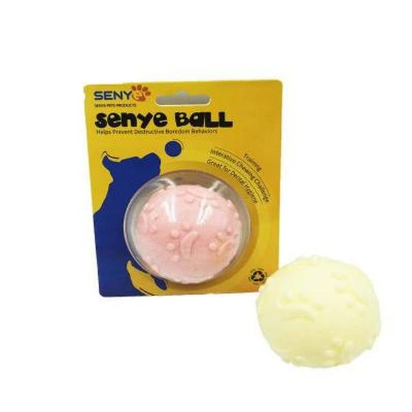 

senyepets tpr pet ball for dog puppys candy-colored milky foam bite wear-resistant tooth ball toy ppt905 q wmtrrc