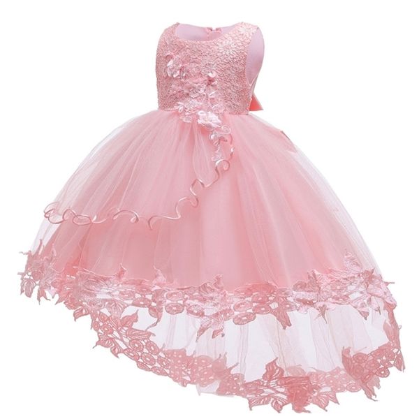 Abiti da battesimo del bambino per le neonate Abito da principessa in pizzo Anno Festa di compleanno Abito da sposa Abbigliamento neonato Abiti infantili LJ201221