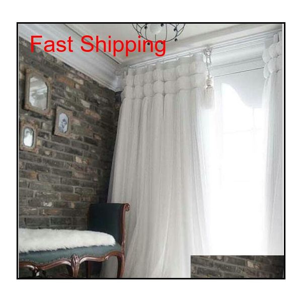 

korean princess style white lant window blackout curtains for living room girls bedding room drapes cotinas p jllzhx hairjersey
