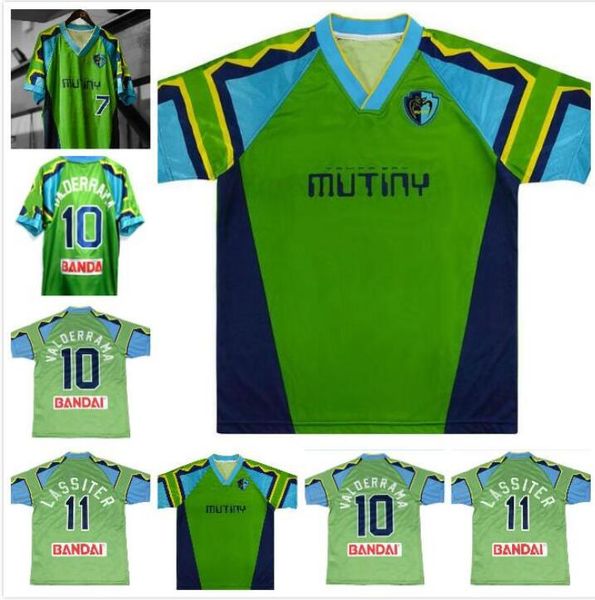 

1996 1997 tampa bay mutiny retro soccer jersey 96 97 mutiny home valderrama hejduk lassiter vintage classic football shirt, Black;yellow