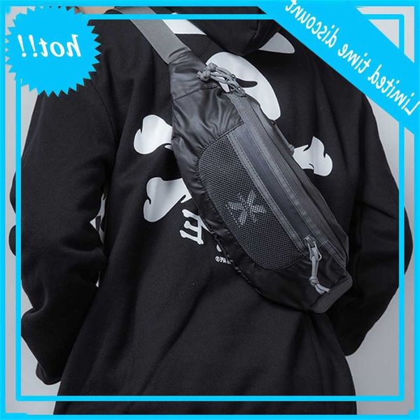 

street trend fashion man chest oxford watertight single shoulder bag travel heuptas