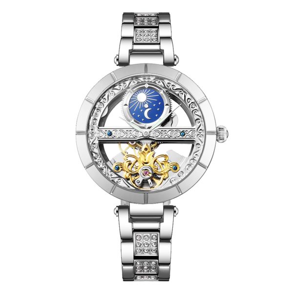 

senors watch for women fully automatic women's watch manufacturer direct selling elegant and fashionable women's watch sn148 20111, Slivery;brown