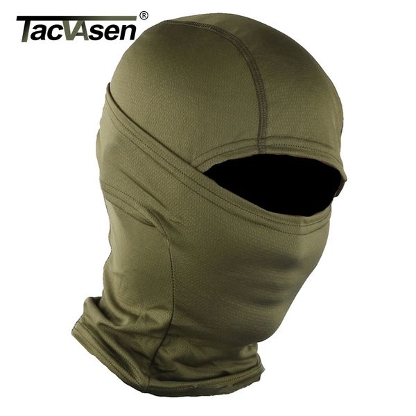 

tacvasen multicam camouflage tactical hood mask quick dry hunt full face mask paintball war game helmet army military face mask y201024, Blue;gray
