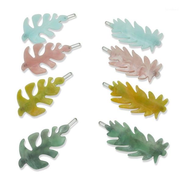 

women fashion elegant leaf hair clip girls cute hairpins children barrettes headbands party decoration lady hair accessories1, Slivery;white