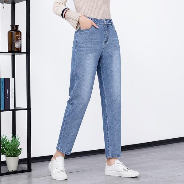 

makuluya all-match vintage chic mori casual women denim all-match trousers fashion vintage jeans pencil pants rgl6, Blue