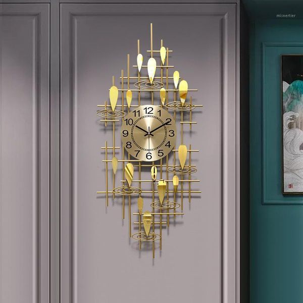 

wall clocks living room fashion creative quiet clock household atmosphere modern light luxury decorative decorations1