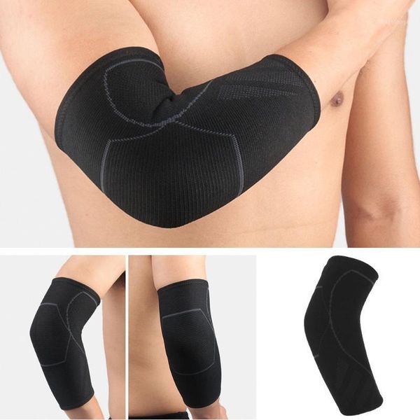 

elbow brace compression sleeve knit glove support protector for tendonitis sport 77uf1, Black;gray