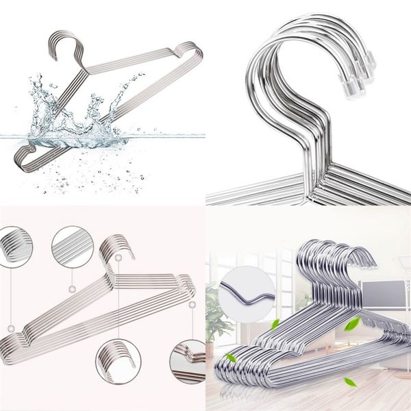 

stainless steel storage coat hangers solid provincial space durable drying clothes rack groove anti slip holder 0 87fw4 f2