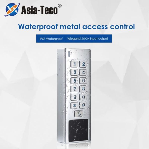

fingerprint access control ip67 waterproof metal keypad system rfid 125khz zinc-alloy security door reader 1000 user wg 26/34 input output1