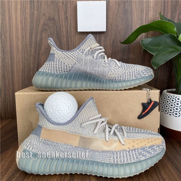 

2020 kanye west israfil cinder running shoes black reflective beluga oreo static reflective men women runner racer