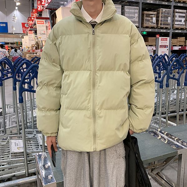 

winter bread jacket men's trendy brand ins loose and thick warm down, Black