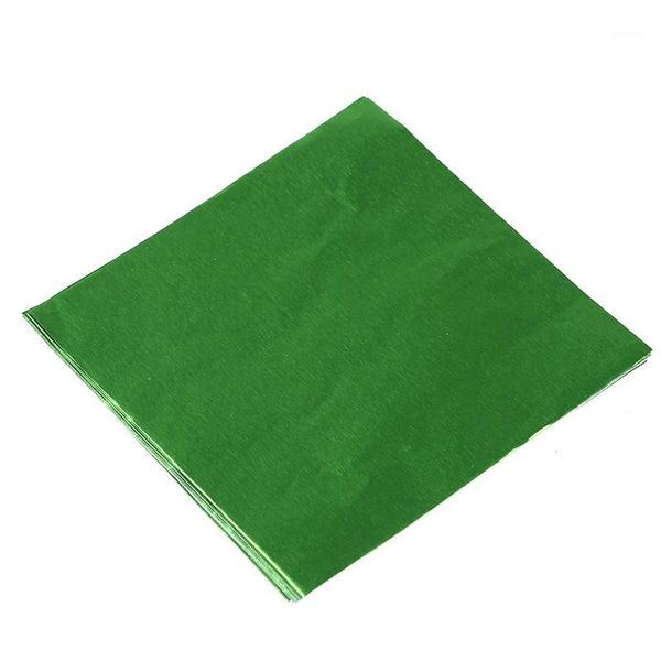 

gift wrap fashioncute 100pcs sweets candy package foil paper chocolate lolly wrappers square (cyan)1