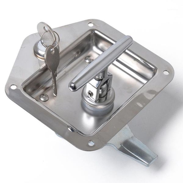 

t handle folding stainless steel trailer motor homes tool box lock canopy caravan durable accessories flush mount rustproof1