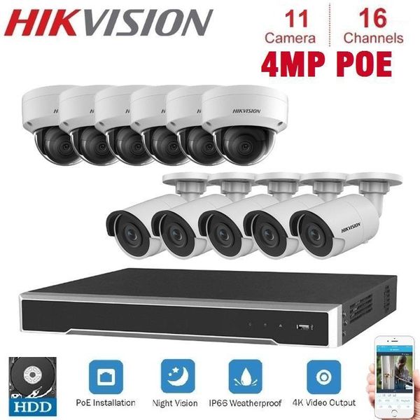 

wireless camera kits 16-ch hikvision poe nvr video surveillance connection 11pcs 4mp ip network hybrid kit1