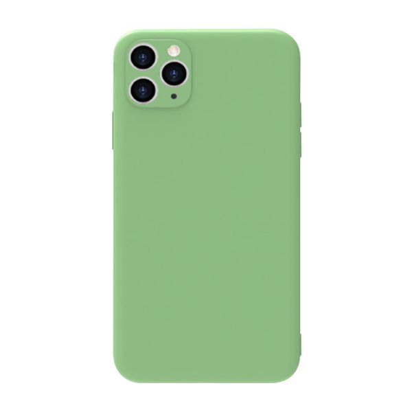 

liquid silicone phone case for iphone 12 pro max 11 xs xr x 6s 7 8 plus skin friendly shell popular matcha green