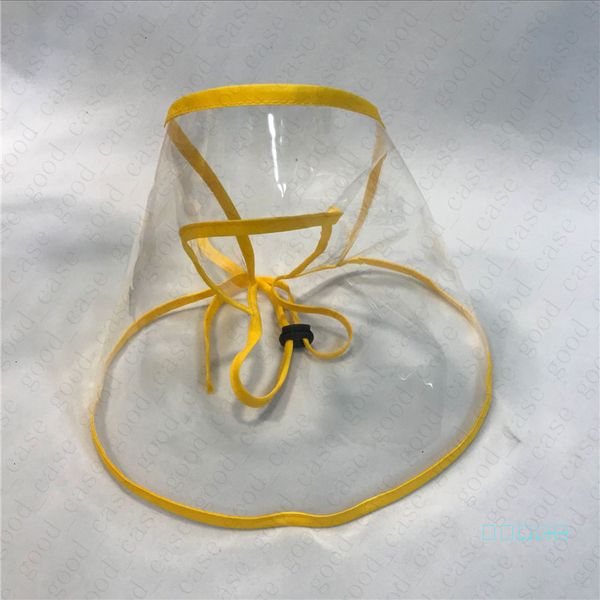

new shield tpu face mask anti-fog protective dustproof sunproof transparent bucket cap masks kids adults eye mouth cover dhl d42