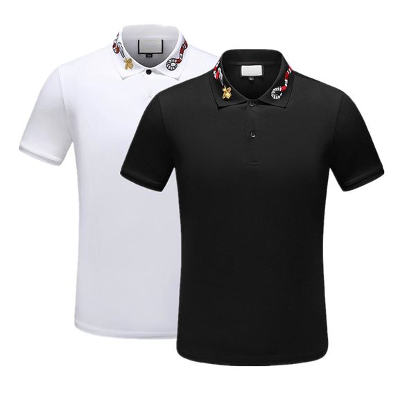 2021 En Erkekler Tees Polos patchwork Erkek Tasarımcı T Gömlek Casual Erkek Giyim Pamuk Tee Moda polo Gömlek