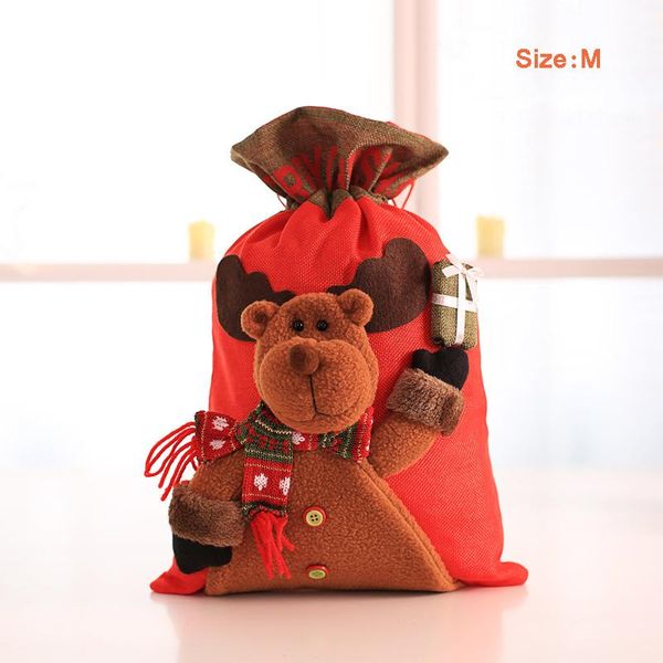 

рождественский чулок мешок подарков x mas дерева конфеты сумки санта-клауса рождественские конфеты мешок главная партия украшения xmas kids